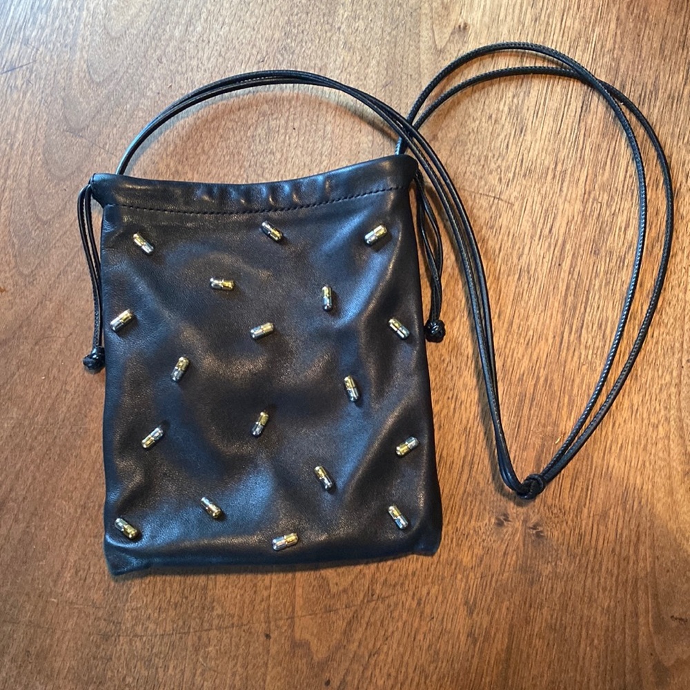 RYAN MINI TOSSED PILL DUSTBAG IN BLACK